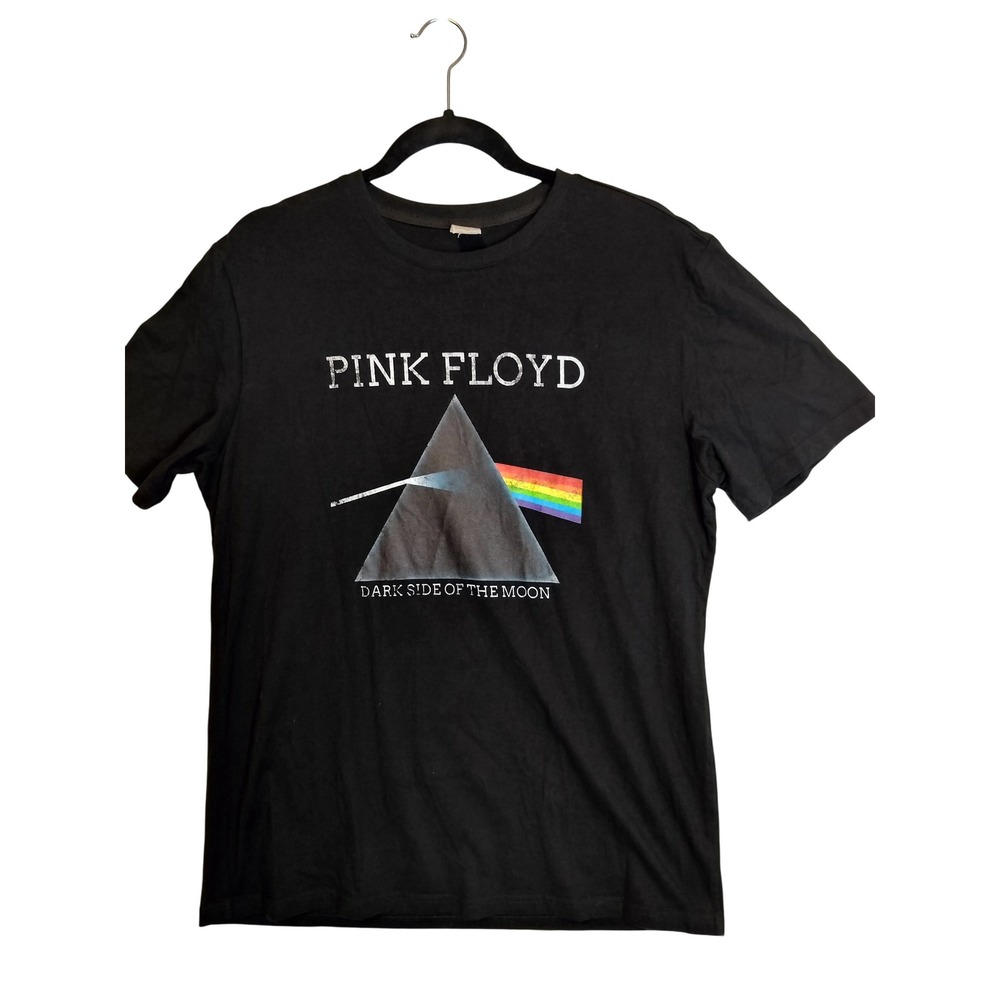 Pink Floyd Dark Side of the Moon Prism Graphic Black T-Shirt Size L